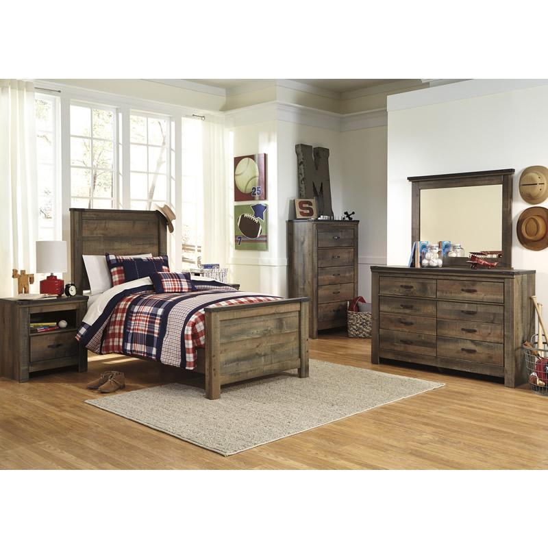  Signature Design by Ashley Trinell B446-52 Twin Panel Footboard IMAGE 3