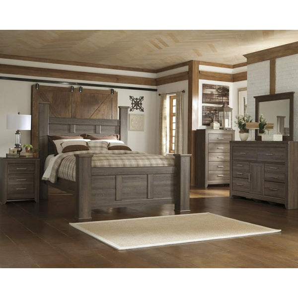 Signature Design by Ashley Juararo B251B42 7 pc Queen Poster Bedroom Set
