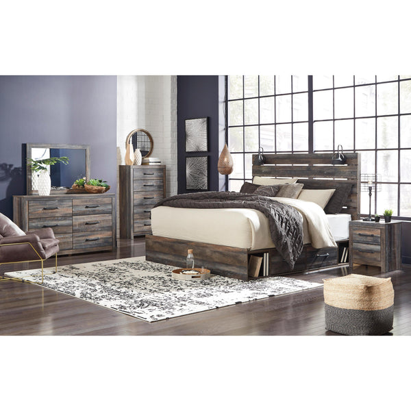 Signature Design by Ashley Drystan B211B66 8 pc King Panel Storage Bedroom Set