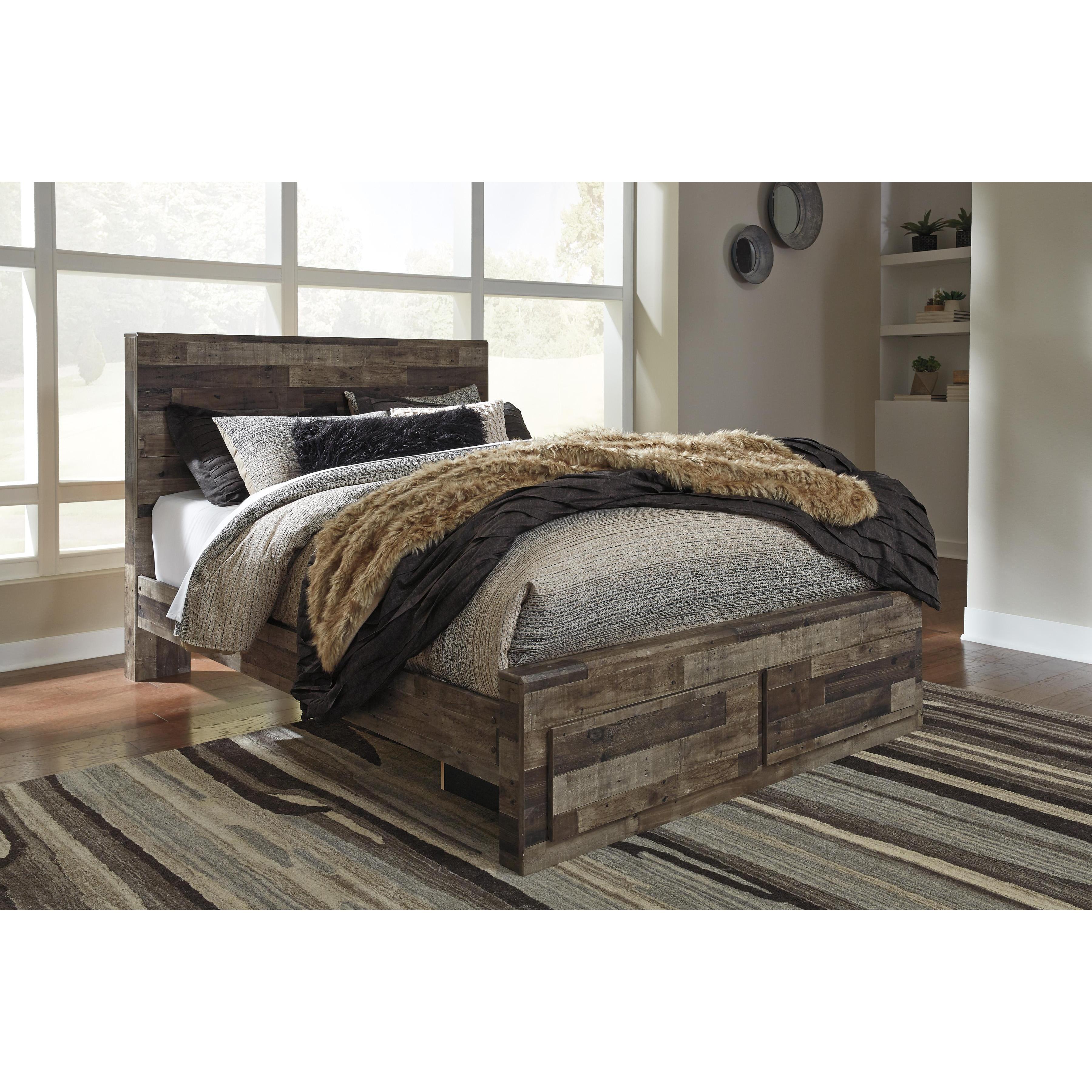  Benchcraft Derekson B200B39 6 pc Queen Panel Storage Bedroom Set IMAGE 2