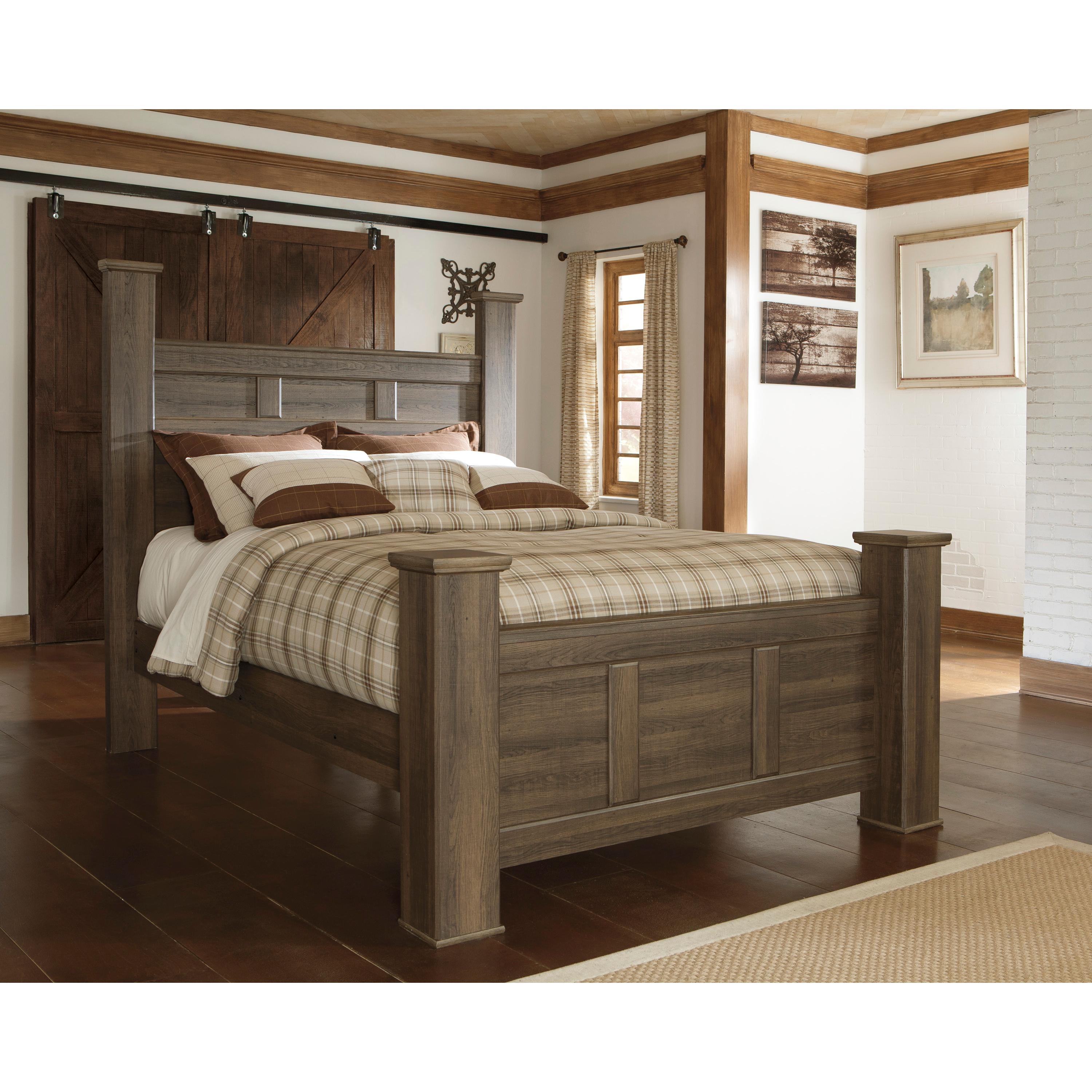  Signature Design by Ashley Juararo B251B17 7 pc Queen Poster Bedroom Set IMAGE 2