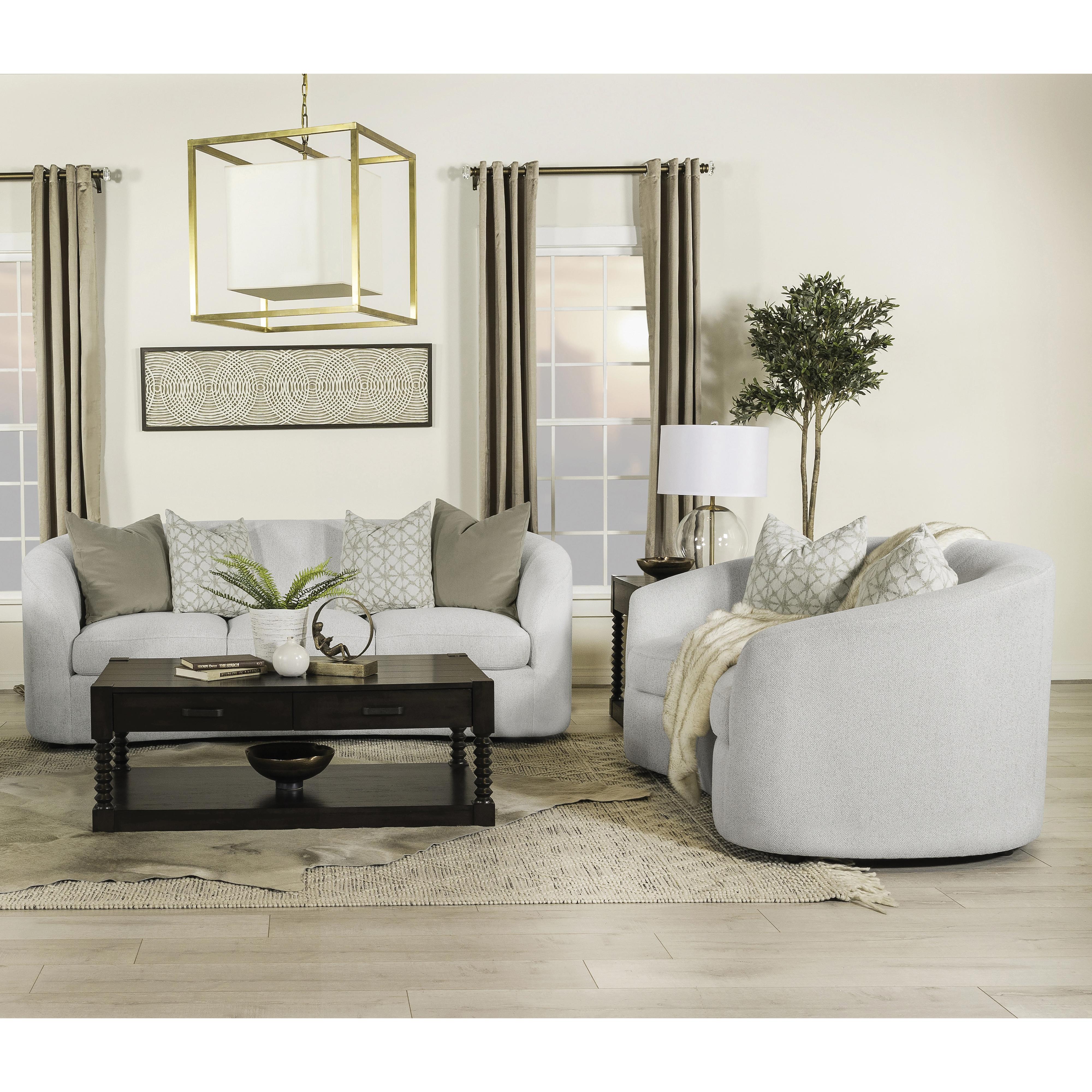  Coaster Furniture Rainn 509171-S2 2 pc Living Room Set IMAGE 1