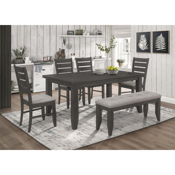 Coaster Furniture Dalila 102721GRY 6 pc Dining Room Set