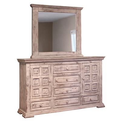  International Furniture Direct Terra White Dresser Mirror IFD1022MIRR IMAGE 2