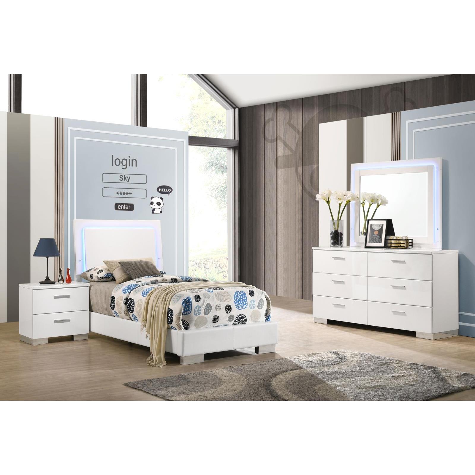 Coaster Furniture Felicity 203500T-S4L 6 pc Twin Bedroom Set IMAGE 1