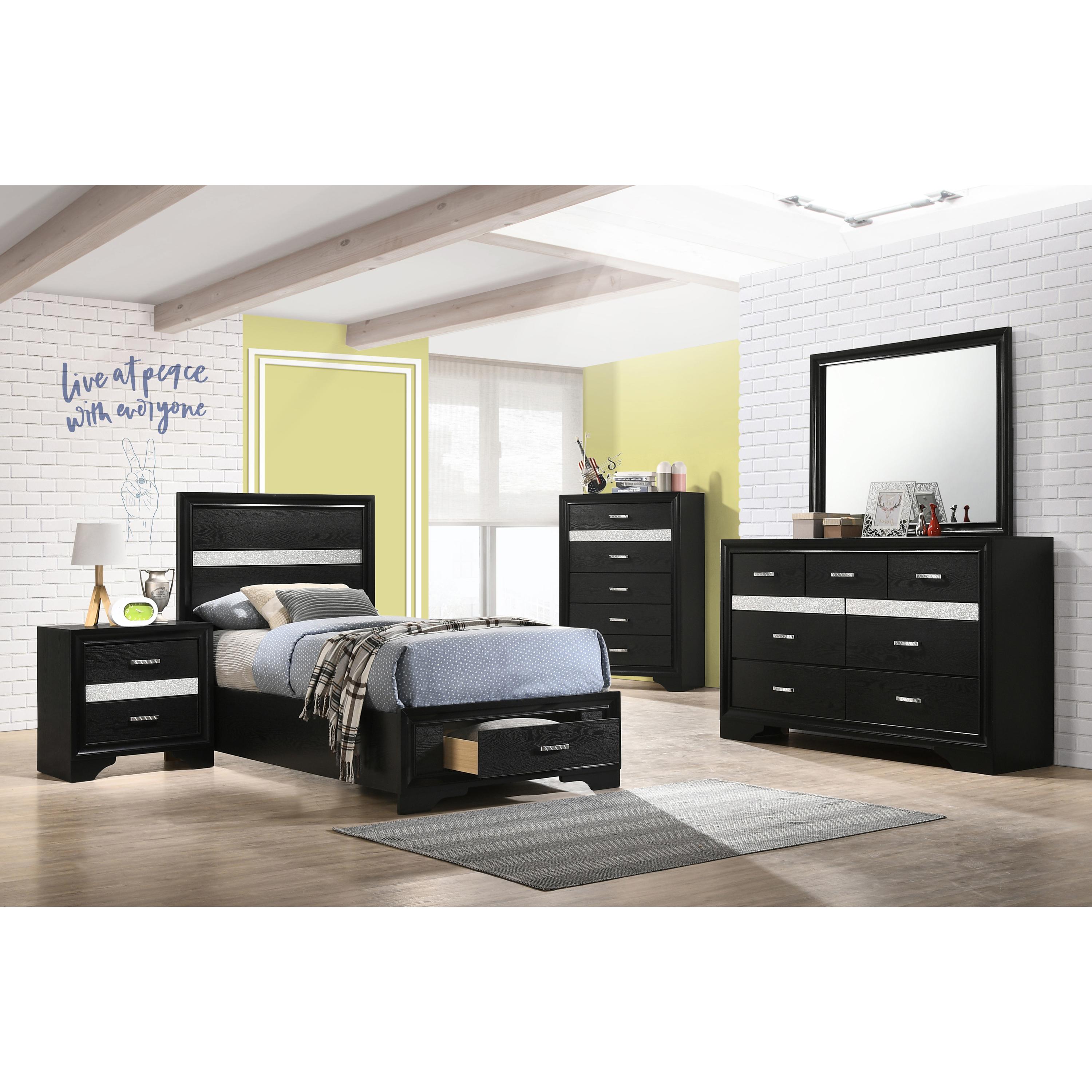  Coaster Furniture Miranda 206361T-S4 6 pc Twin Bedroom Set with Storage IMAGE 1