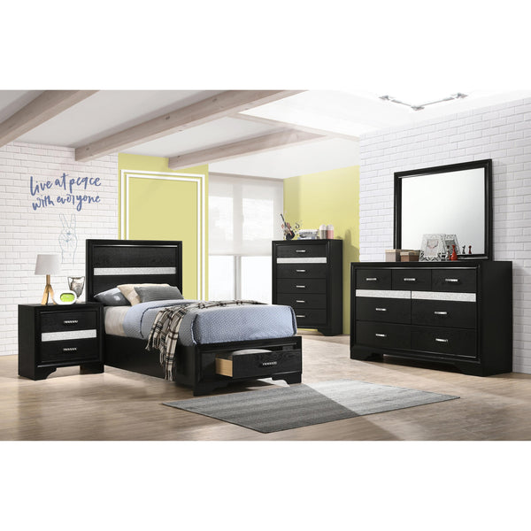 Coaster Furniture Miranda 206361T-S4 6 pc Twin Bedroom Set with Storage