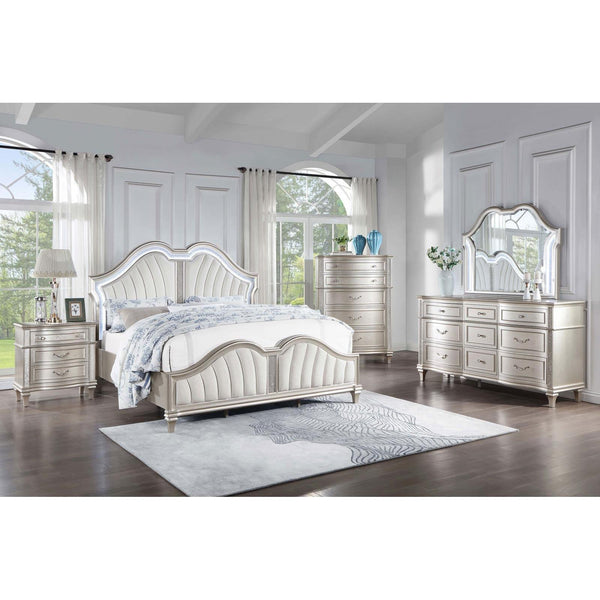 Coaster Furniture Evangeline 223391KE-S5 7 pc King Platform Bedroom Set