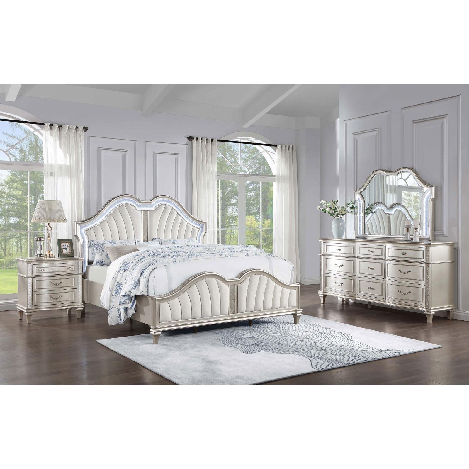 Coaster Furniture Evangeline 223391Q-S4 6 pc Queen Platform Bedroom Set IMAGE 1