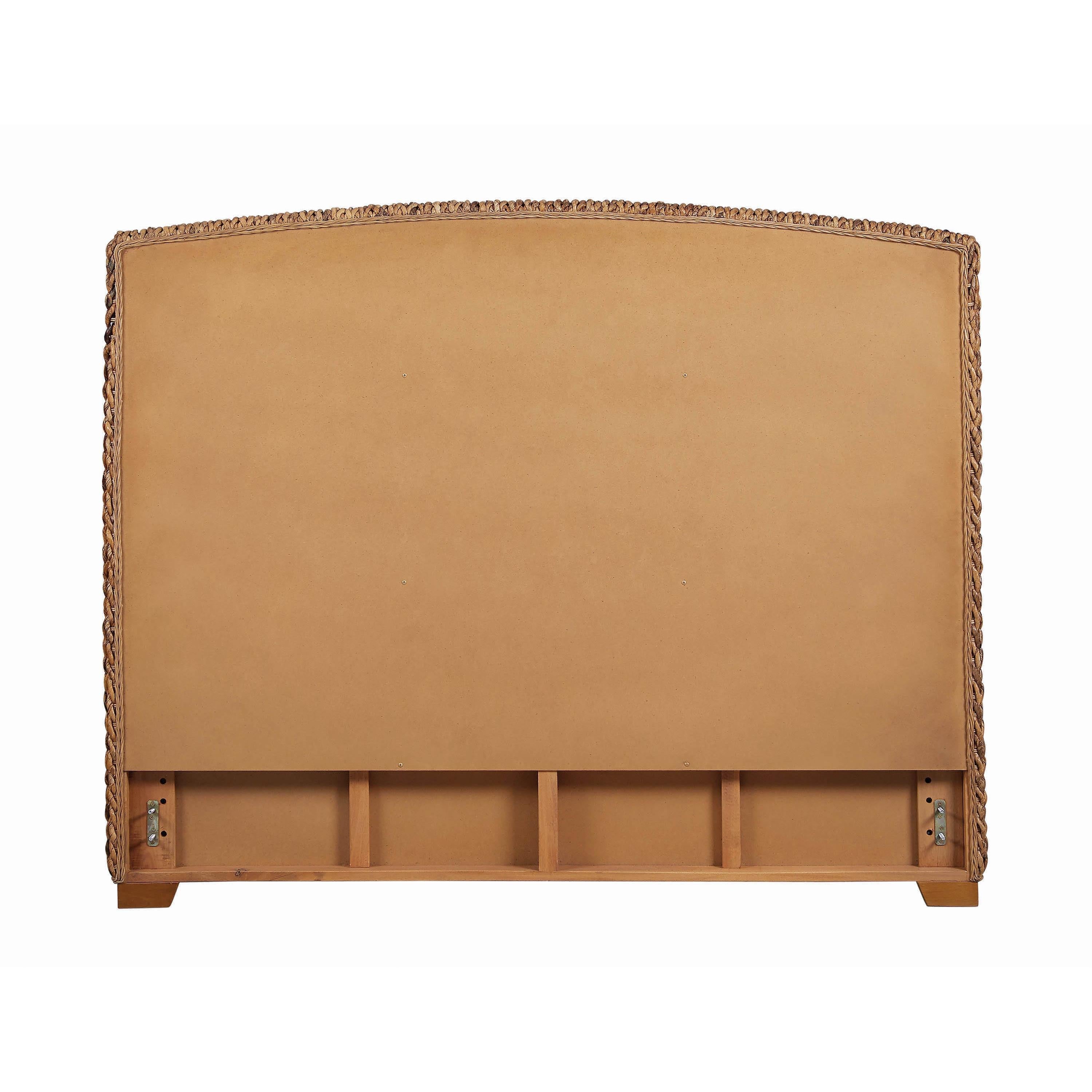  Size_King --  Laughton 300501KE Banana Leaf Eastern King Panel Bed - Amber IMAGE 5