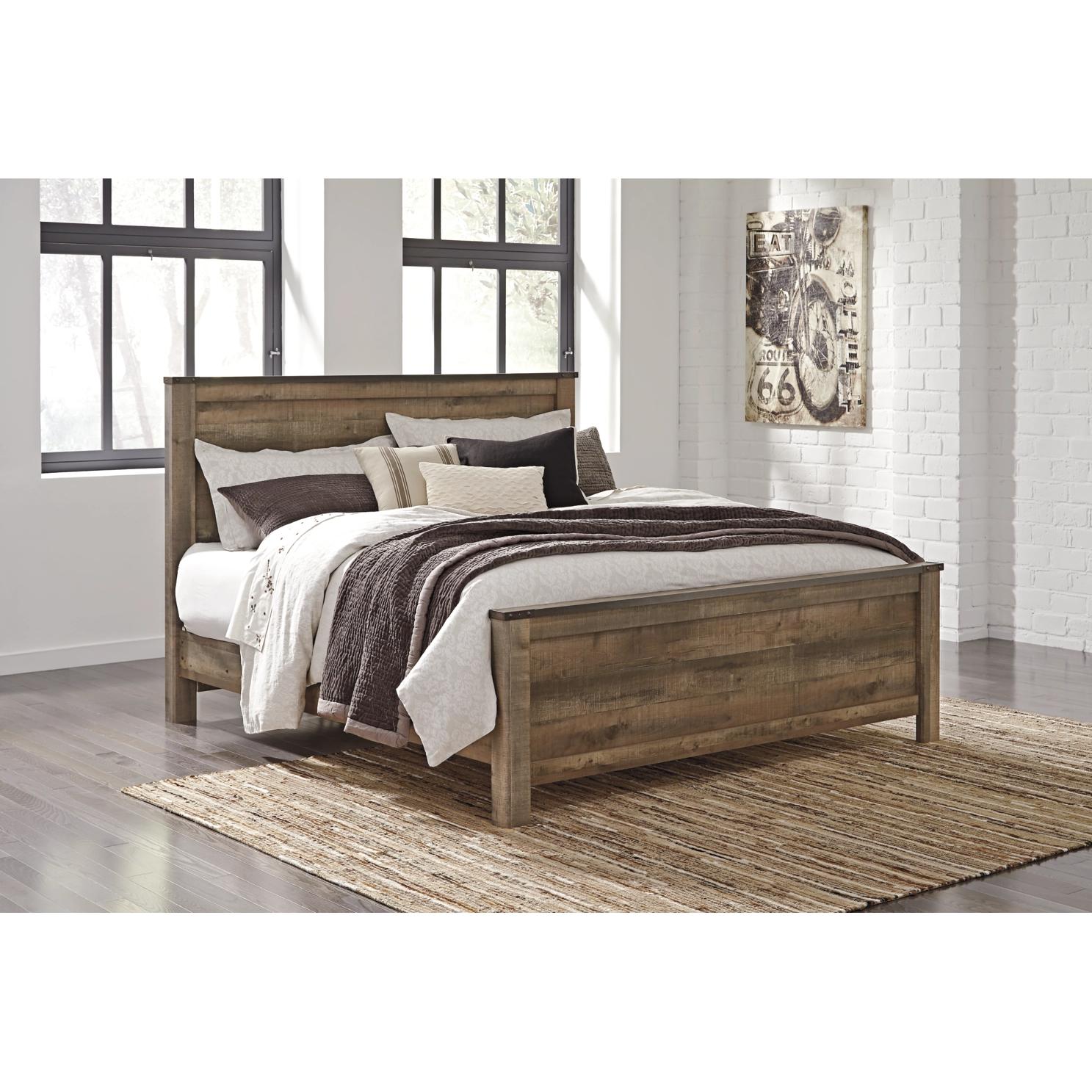  Size_King --  Trinell B446B23 King Panel Bed IMAGE 2