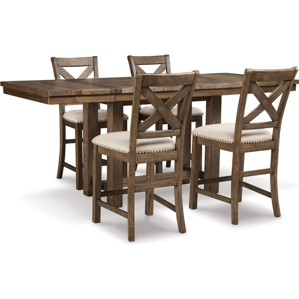Signature Design by Ashley Moriville D631D1 5 pc Counter Height Dining Set