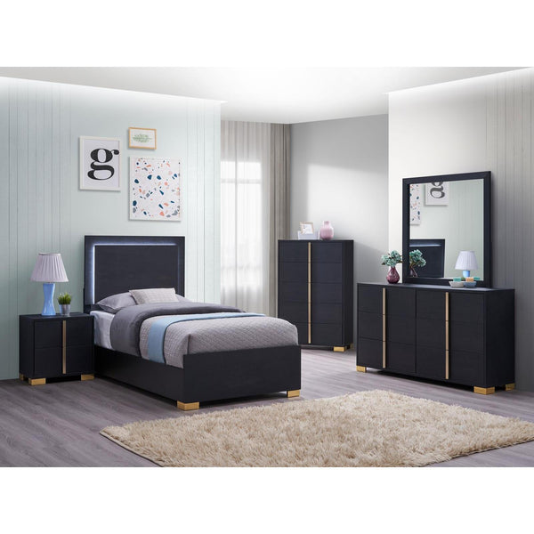 Coaster Furniture Marceline 222831T-S5 7 pc Twin Panel Bedroom Set