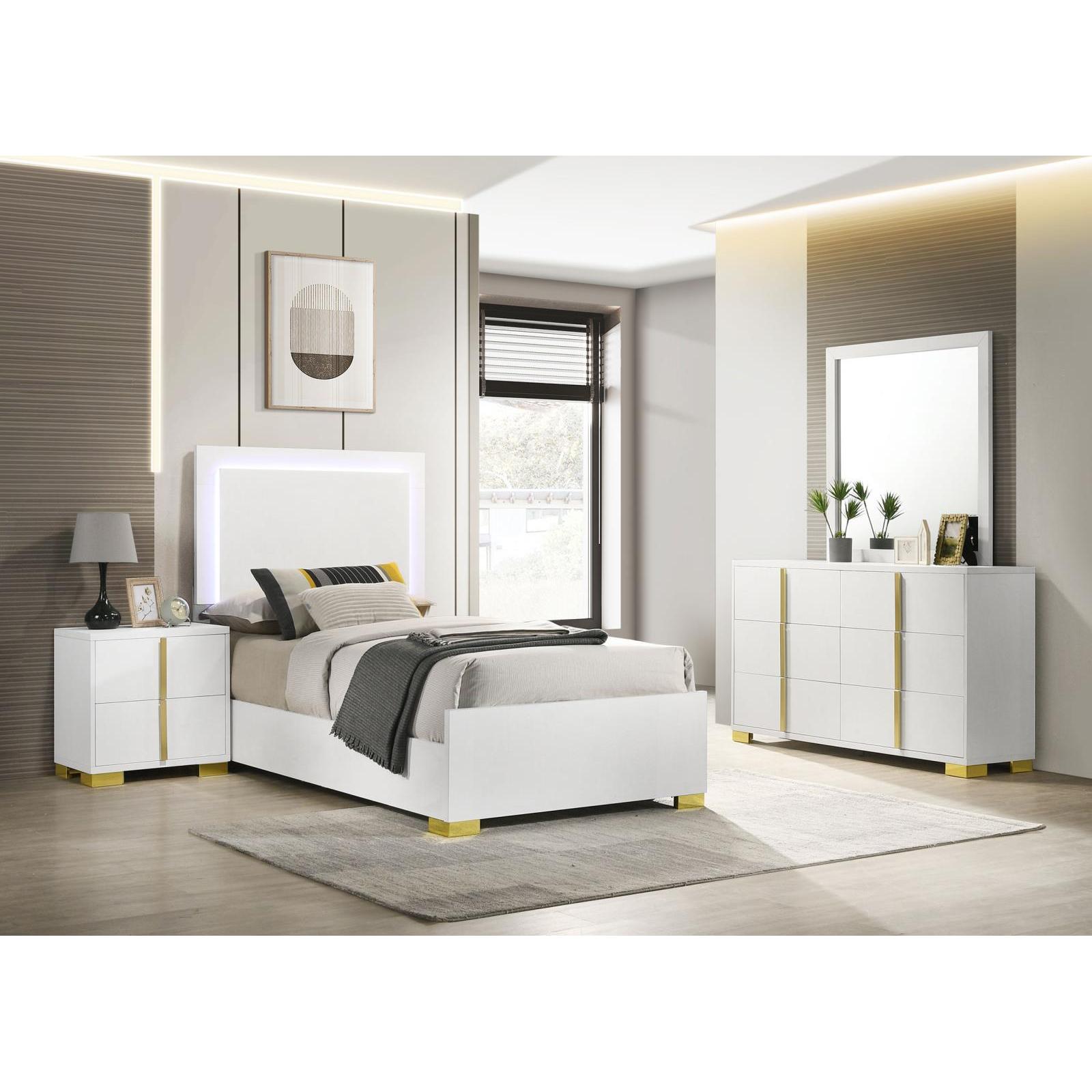  Coaster Furniture Marceline 222931T-S4 6 pc Twin Panel Bedroom Set IMAGE 1