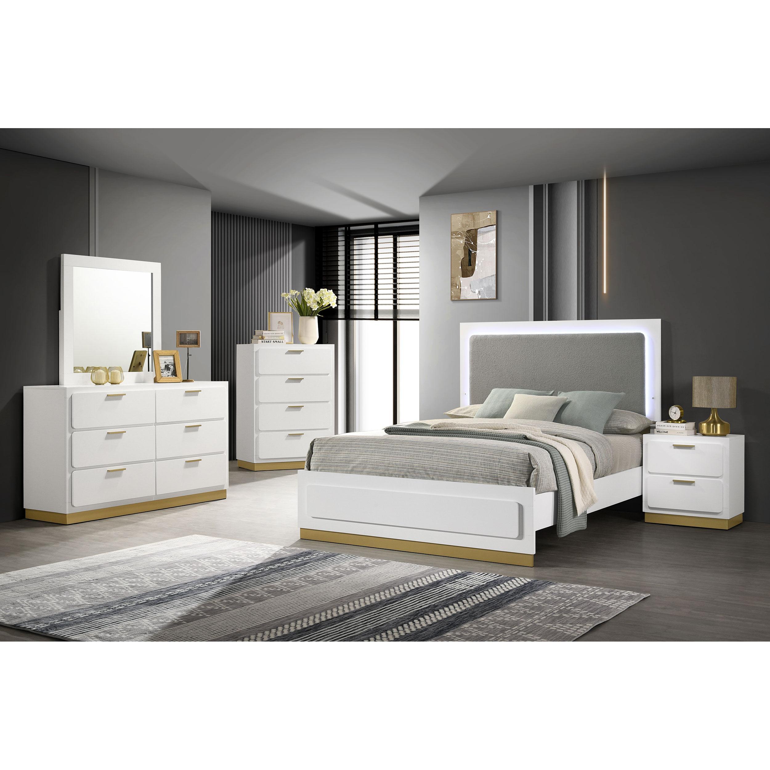  Coaster Furniture Caraway 224771KW-S5 7 pc California King Panel Bedroom Set IMAGE 1