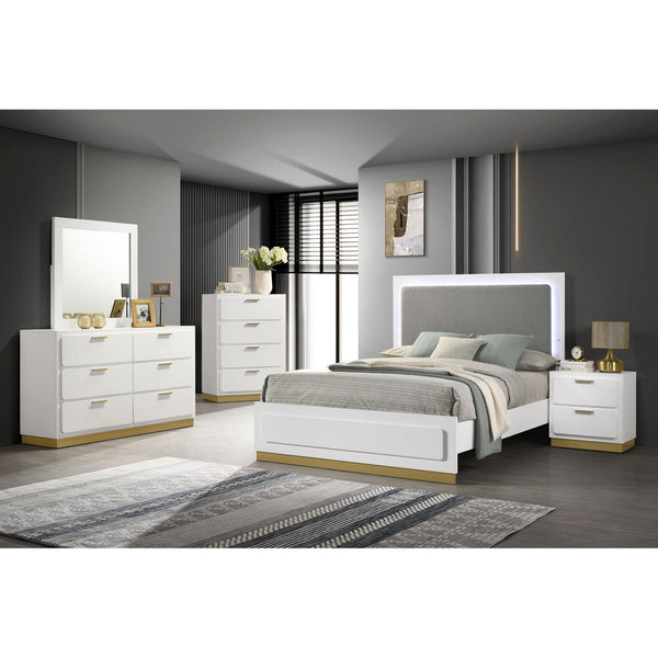 Coaster Furniture Caraway 224771KW-S5 7 pc California King Panel Bedroom Set