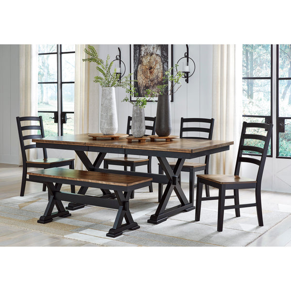 Signature Design by Ashley Wildenauer D634D2 6 pc Dining Set