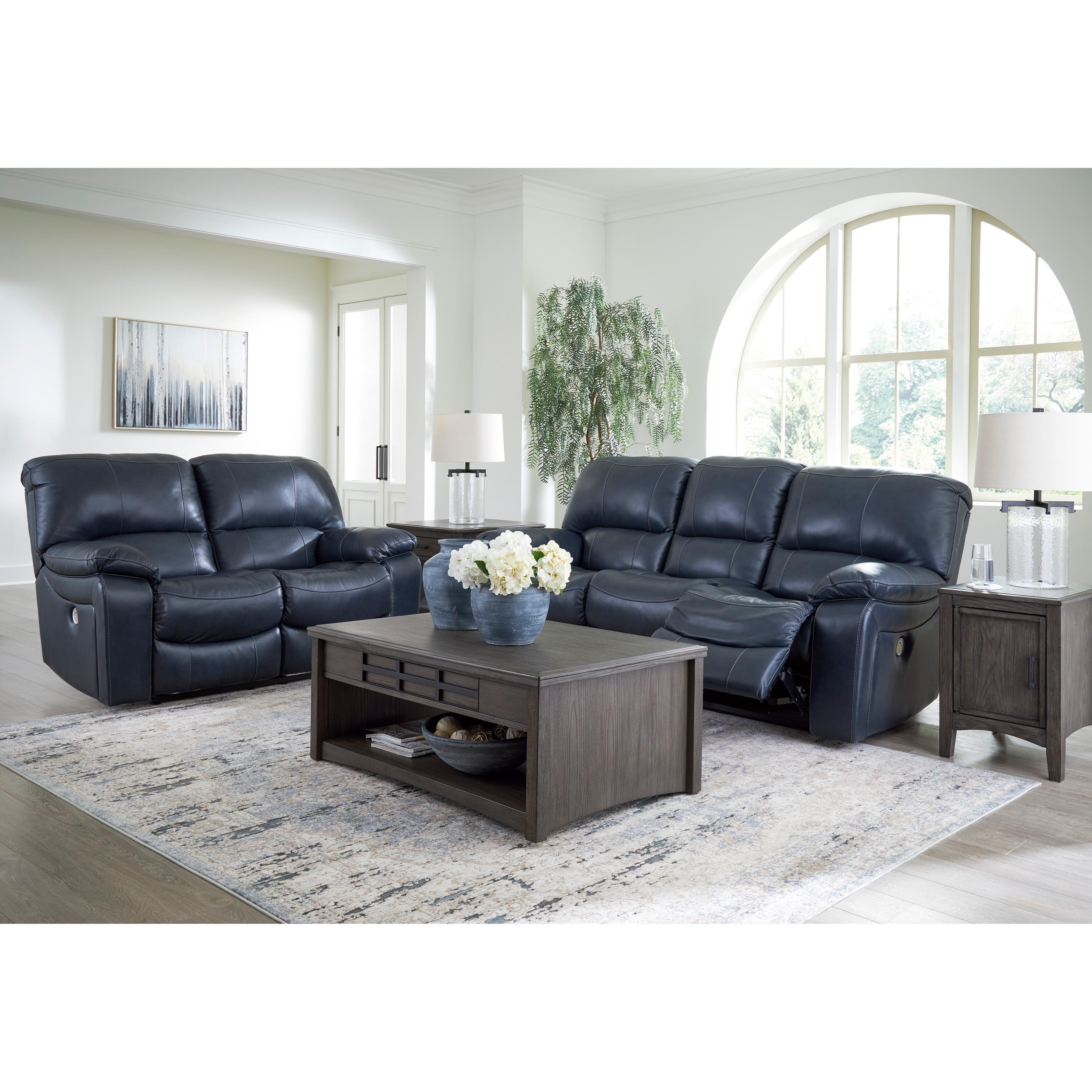  Signature Design by Ashley Leesworth U43809U1 2 pc Power Reclining Living Room Set IMAGE 1