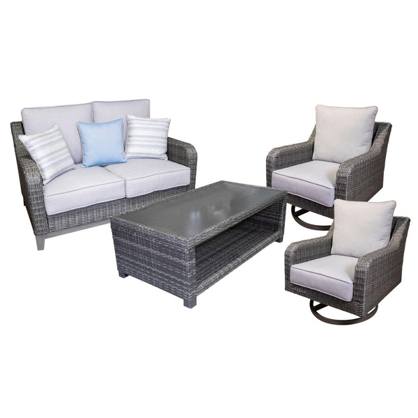 Signature Design by Ashley Elite Park P518P1 4-piece Outdoor Seating Set