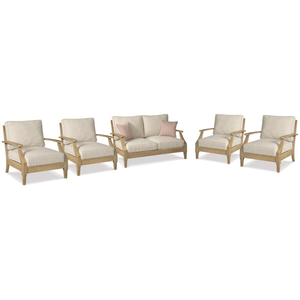 Signature Design by Ashley Clare View P801P9 5 pc Outdoor Seating Set