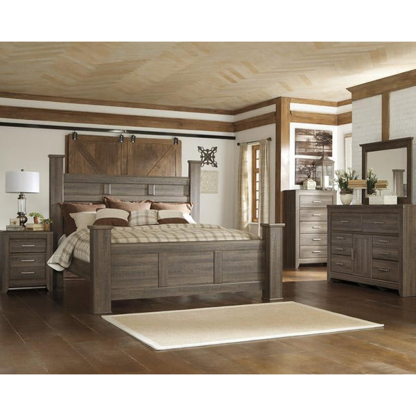Signature Design by Ashley Juararo B251B27 7 pc King Poster Bedroom Set