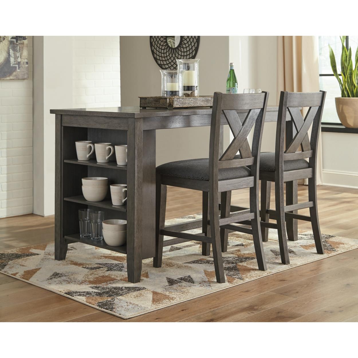  Signature Design by Ashley Caitbrook D388D5 3 pc Counter Height Dining Set IMAGE 1