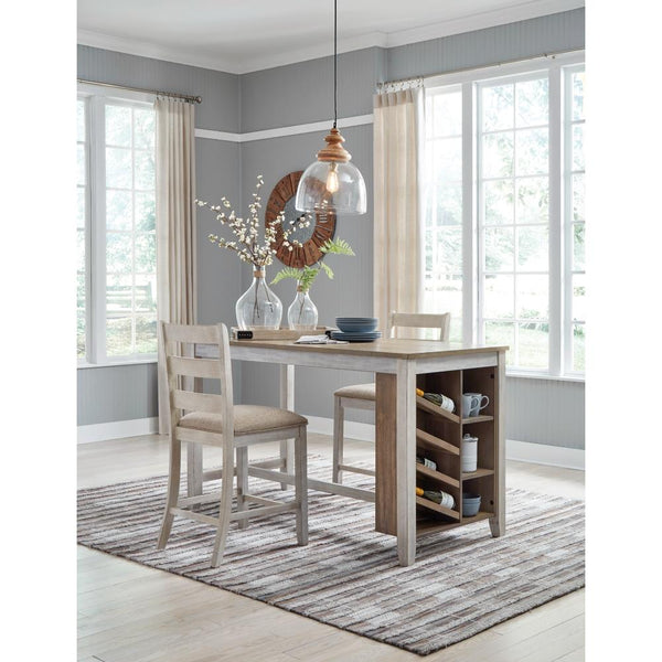 Signature Design by Ashley Skempton D394D6 3 pc Counter Height Dining Set