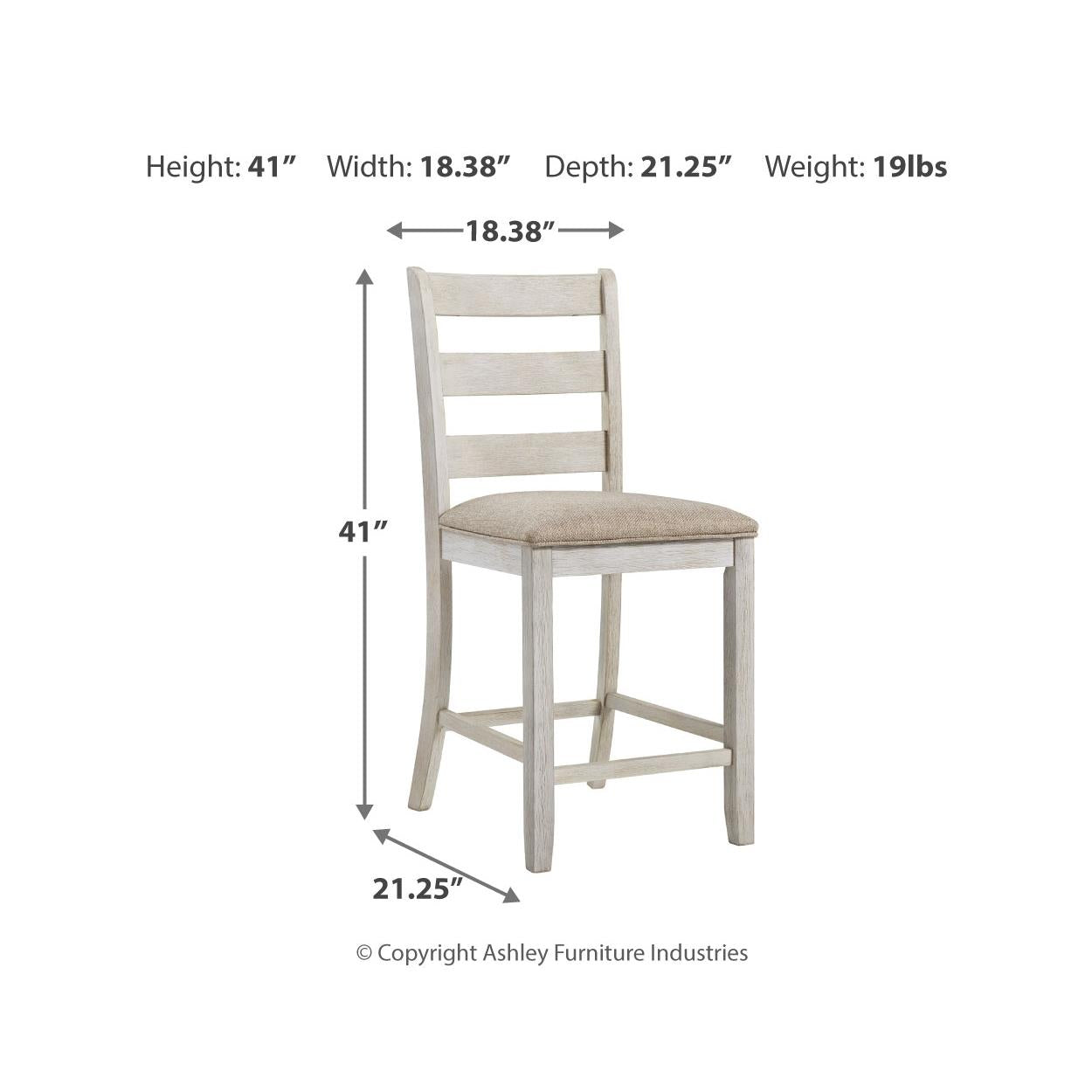  Signature Design by Ashley Skempton D394D8 7 pc Counter Height Dining Set IMAGE 12