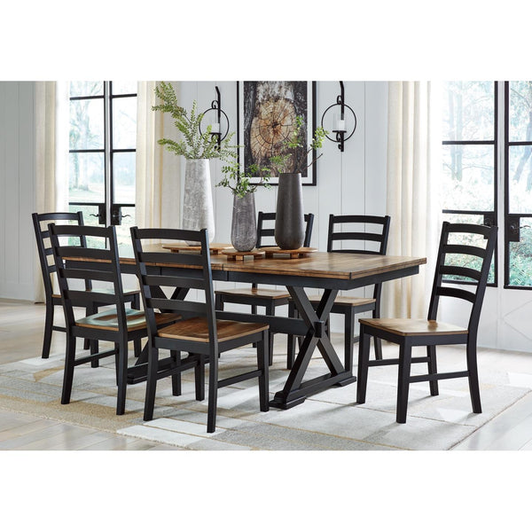 Signature Design by Ashley Wildenauer D634D4 7 pc Dining Set