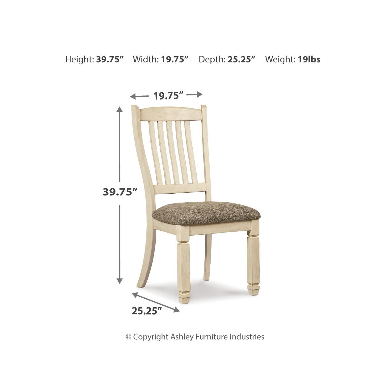  Signature Design by Ashley Bolanburg D647D7 5 pc Dining Set IMAGE 19