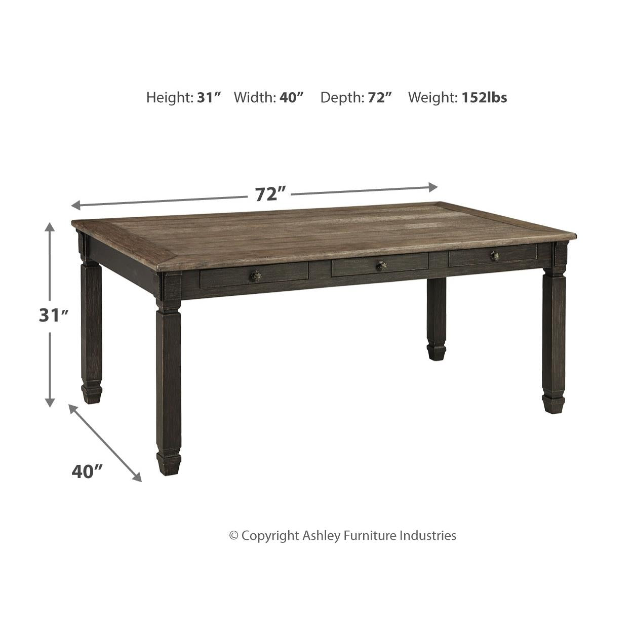  Signature Design by Ashley Tyler Creek D736D6 6 pc Dining Set IMAGE 13