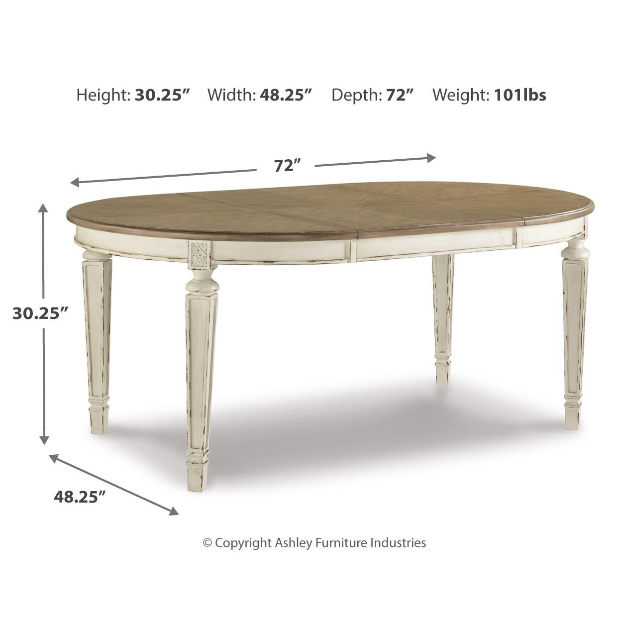  Signature Design by Ashley Realyn D743D13 7 pc Dining Set IMAGE 6