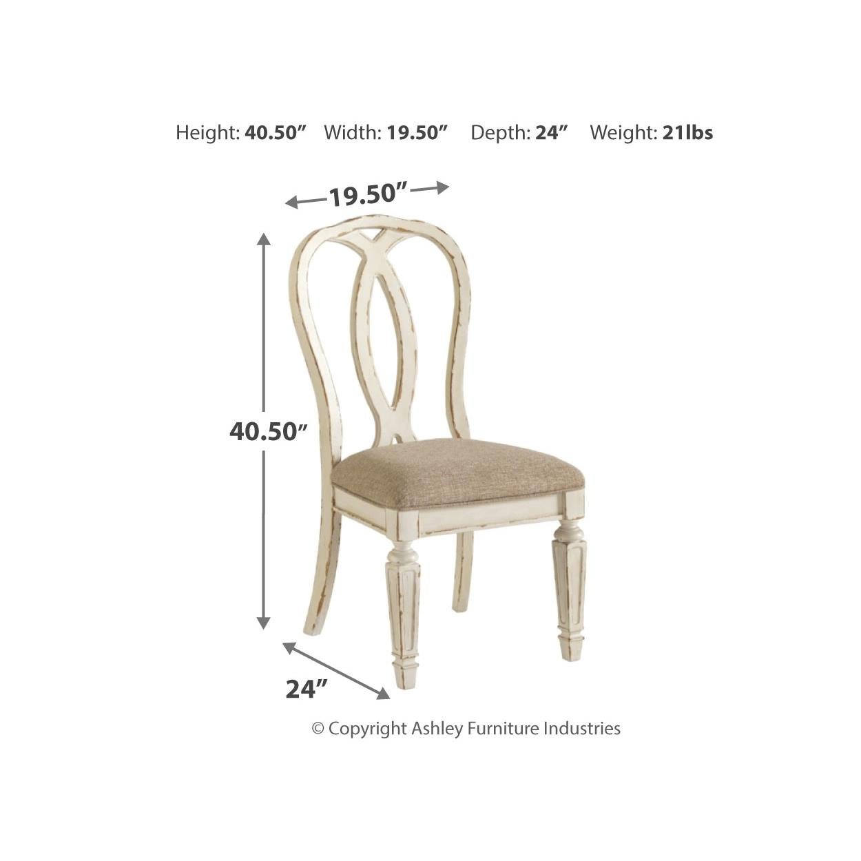 Signature Design by Ashley Realyn D743D13 7 pc Dining Set IMAGE 7