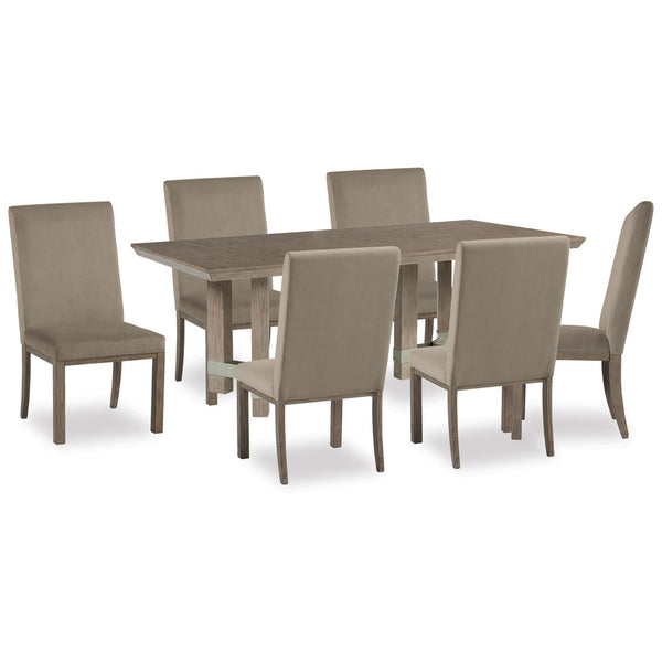 Signature Design by Ashley Chrestner D983D5 7 pc Dining Set