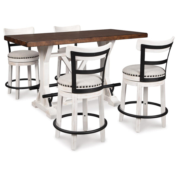 Signature Design by Ashley Valebeck D546D4 5 pc Counter Height Dining Set