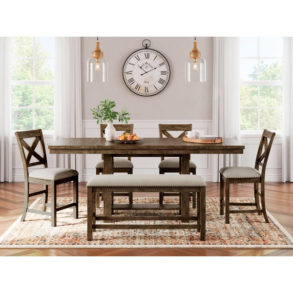 Signature Design by Ashley Moriville D631D3 6 pc Counter Height Dining Set