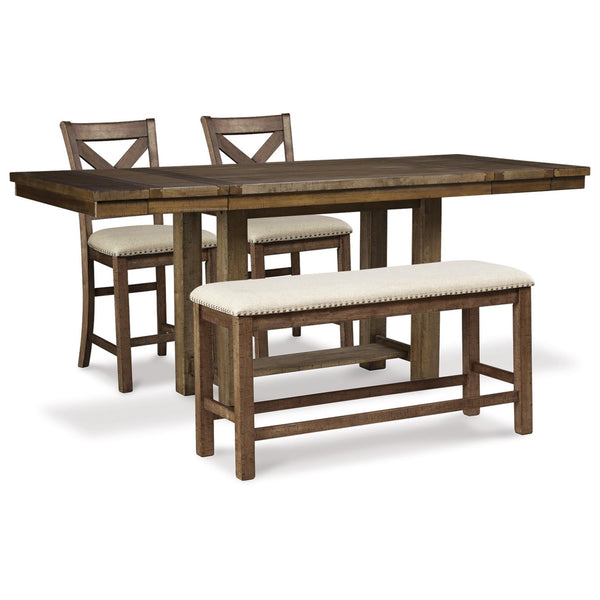 Signature Design by Ashley Moriville D631D9 4 pc Counter Height Dining Set