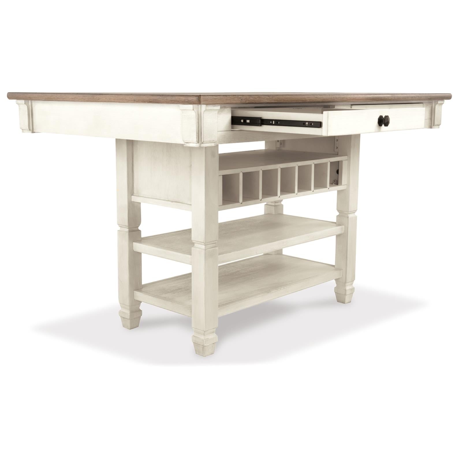  Signature Design by Ashley Bolanburg D647D21 6 pc Counter Height Dining Set IMAGE 5