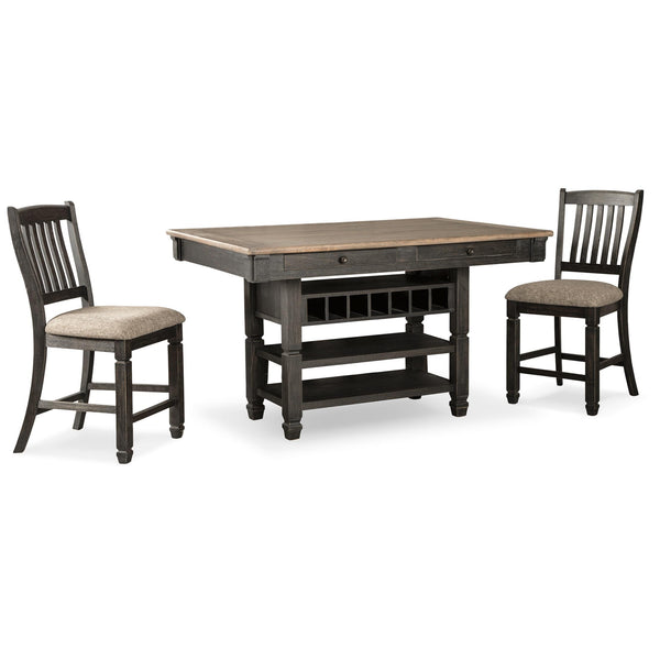 Signature Design by Ashley Tyler Creek D736D14 3 pc Counter Height Dining Set