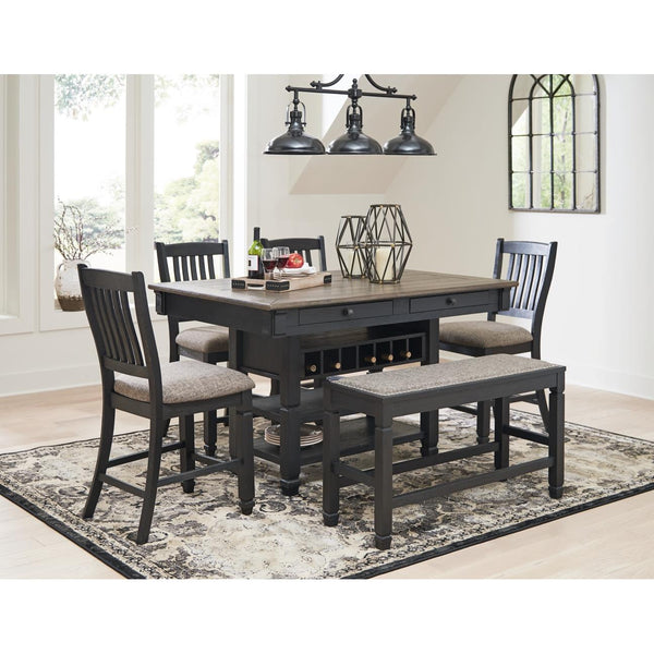 Signature Design by Ashley Tyler Creek D736D8 6 pc Counter Height Dining Set