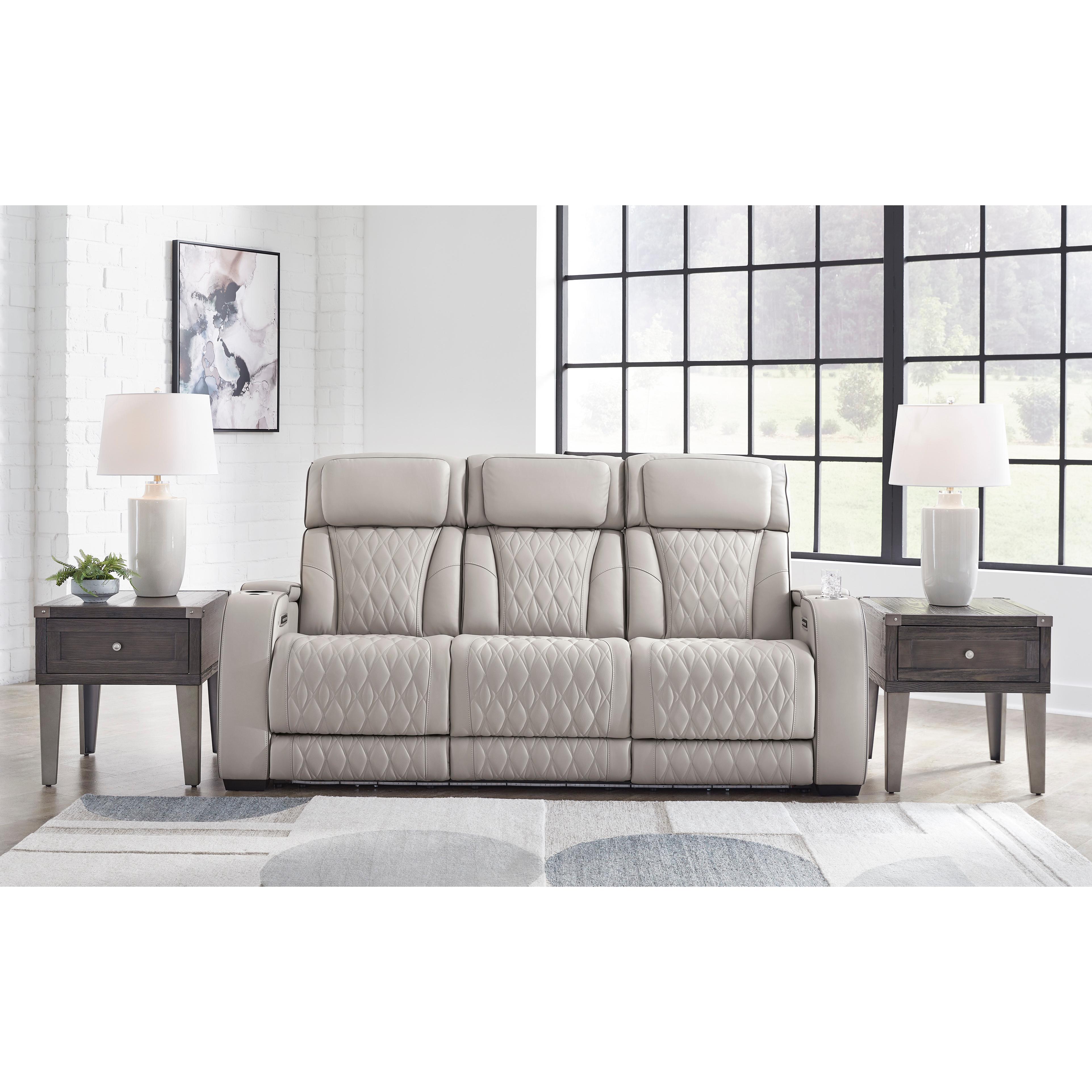  Signature Design by Ashley Boyington U27105U1 2 pc Power Reclining Living Room Set IMAGE 3