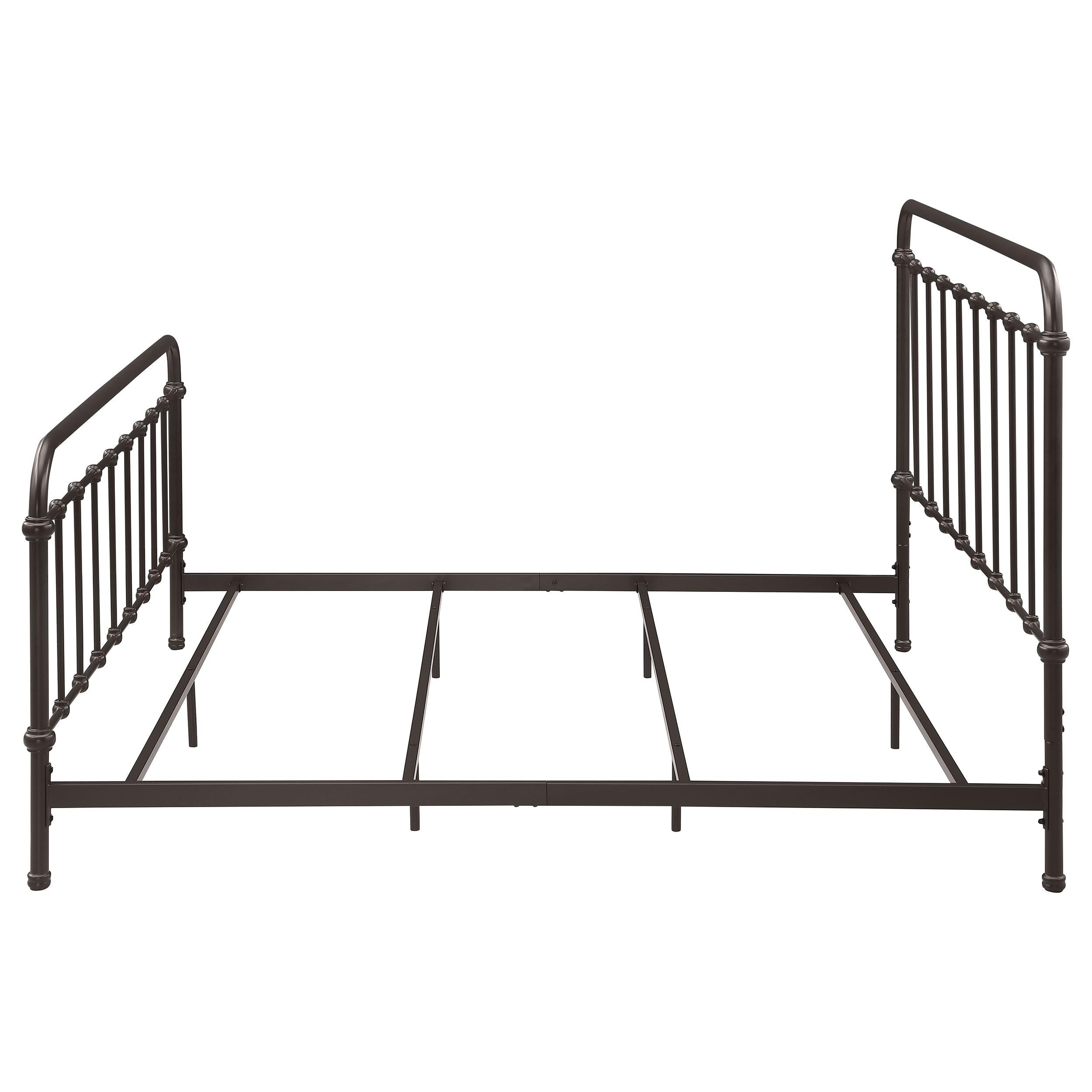 Size_King --  Livingston 300399KE Metal Eastern King Open Frame Bed - Dark Bronze IMAGE 4