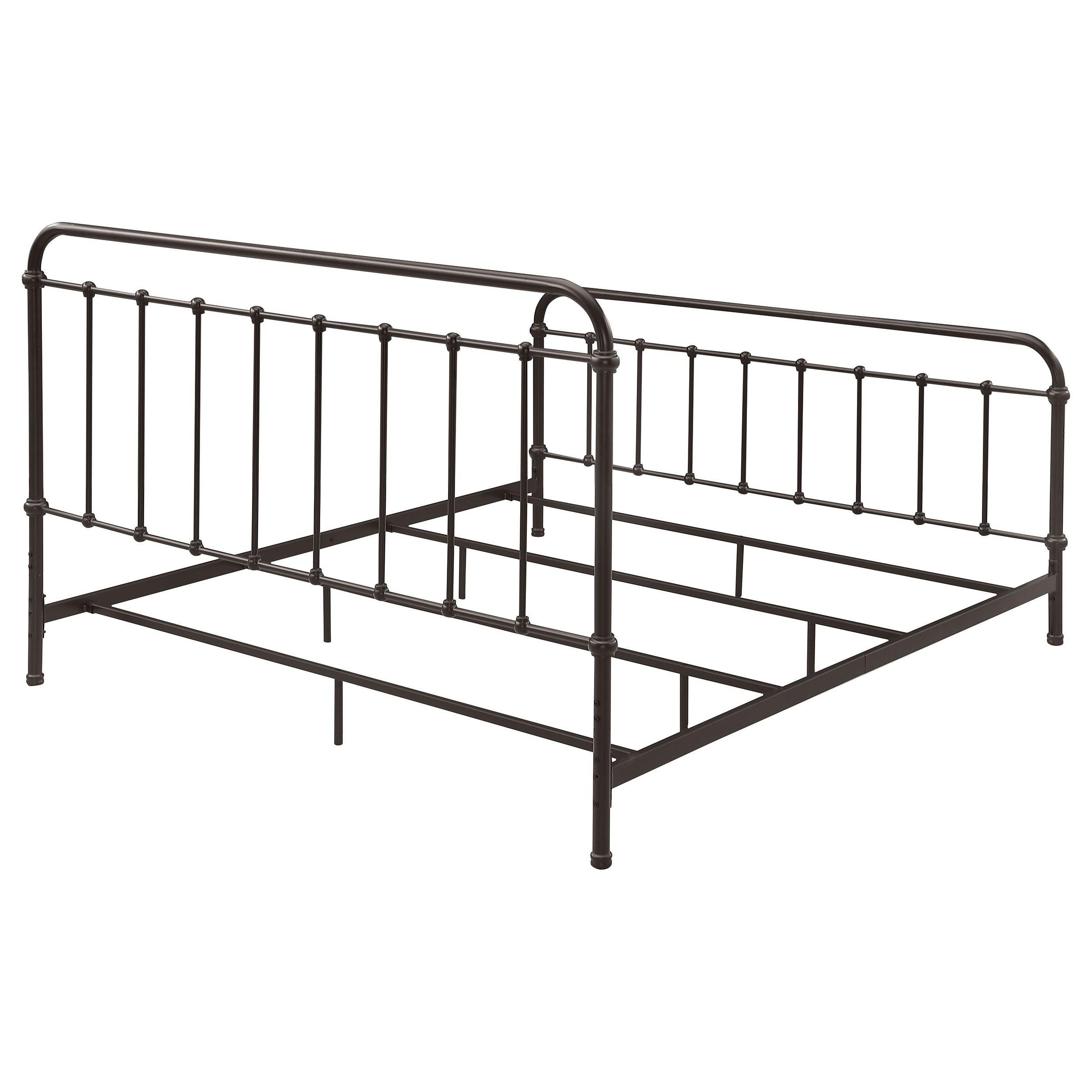  Size_King --  Livingston 300399KE Metal Eastern King Open Frame Bed - Dark Bronze IMAGE 6