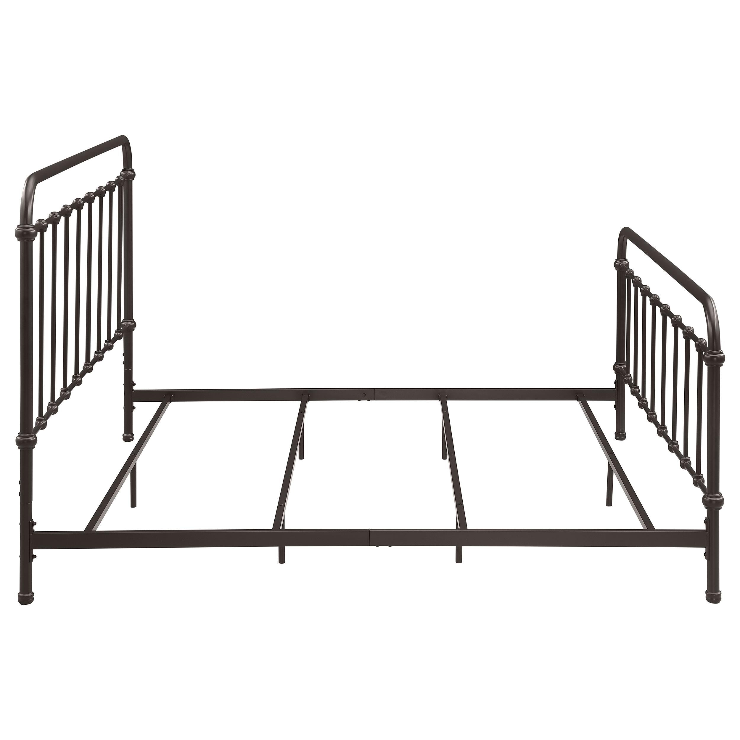  Size_King --  Livingston 300399KE Metal Eastern King Open Frame Bed - Dark Bronze IMAGE 7