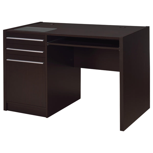 Coaster Furniture Halston 800702 47-inch 2-Drawer Office Desk with Cabinet - Cappuccino