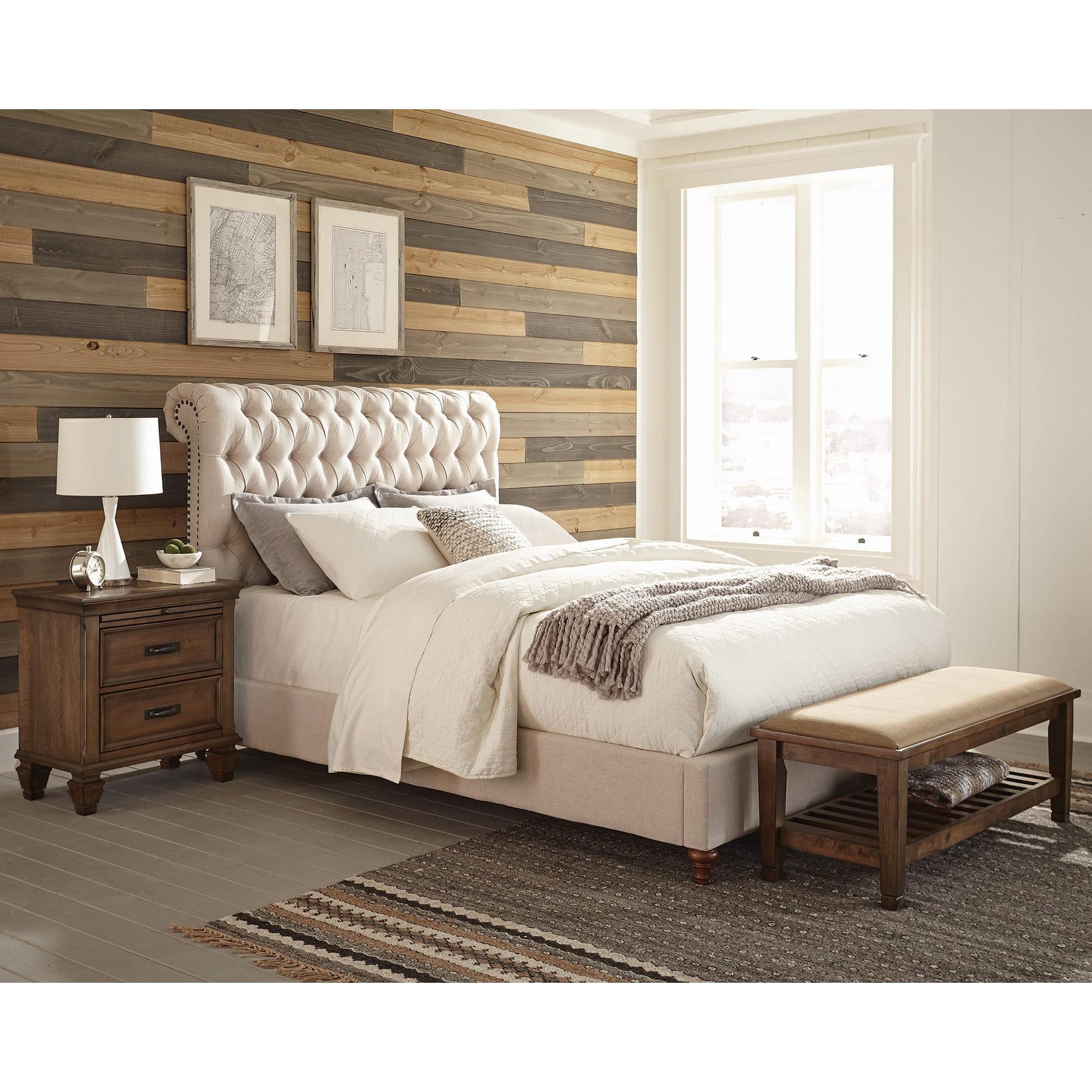  Size_King --  Devon 300525KE 57-inch Upholstered Eastern King Panel Bed - Beige IMAGE 6