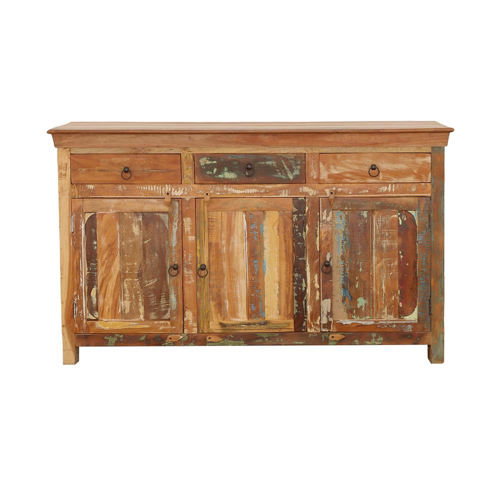  Coaster Furniture Harper 950367 3-door Solid Reclaimed Wood Accent Cabinet - Brown IMAGE 2