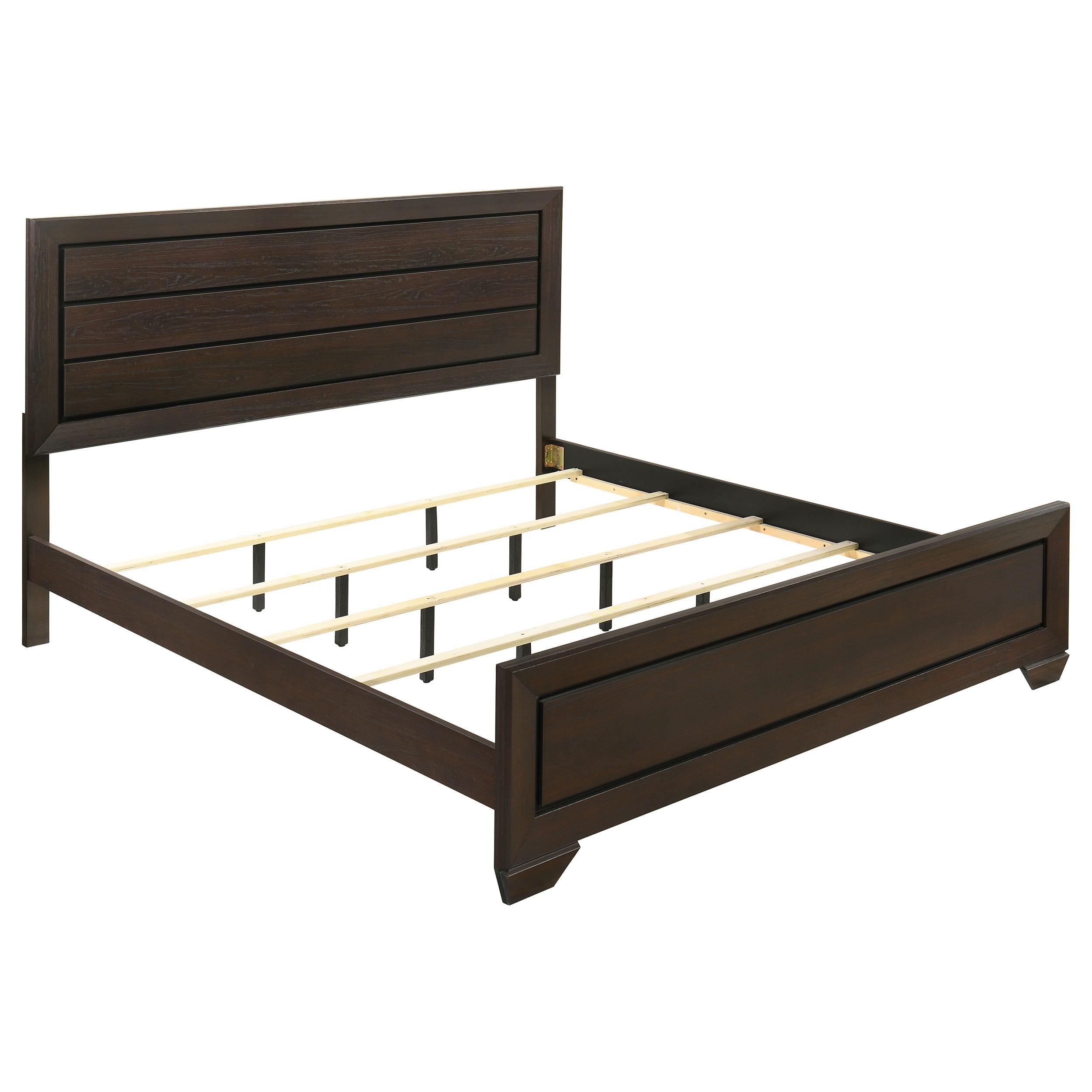 Size_King --  Kauffman 204391KE Wood Eastern King Panel Bed - Dark Cocoa IMAGE 1