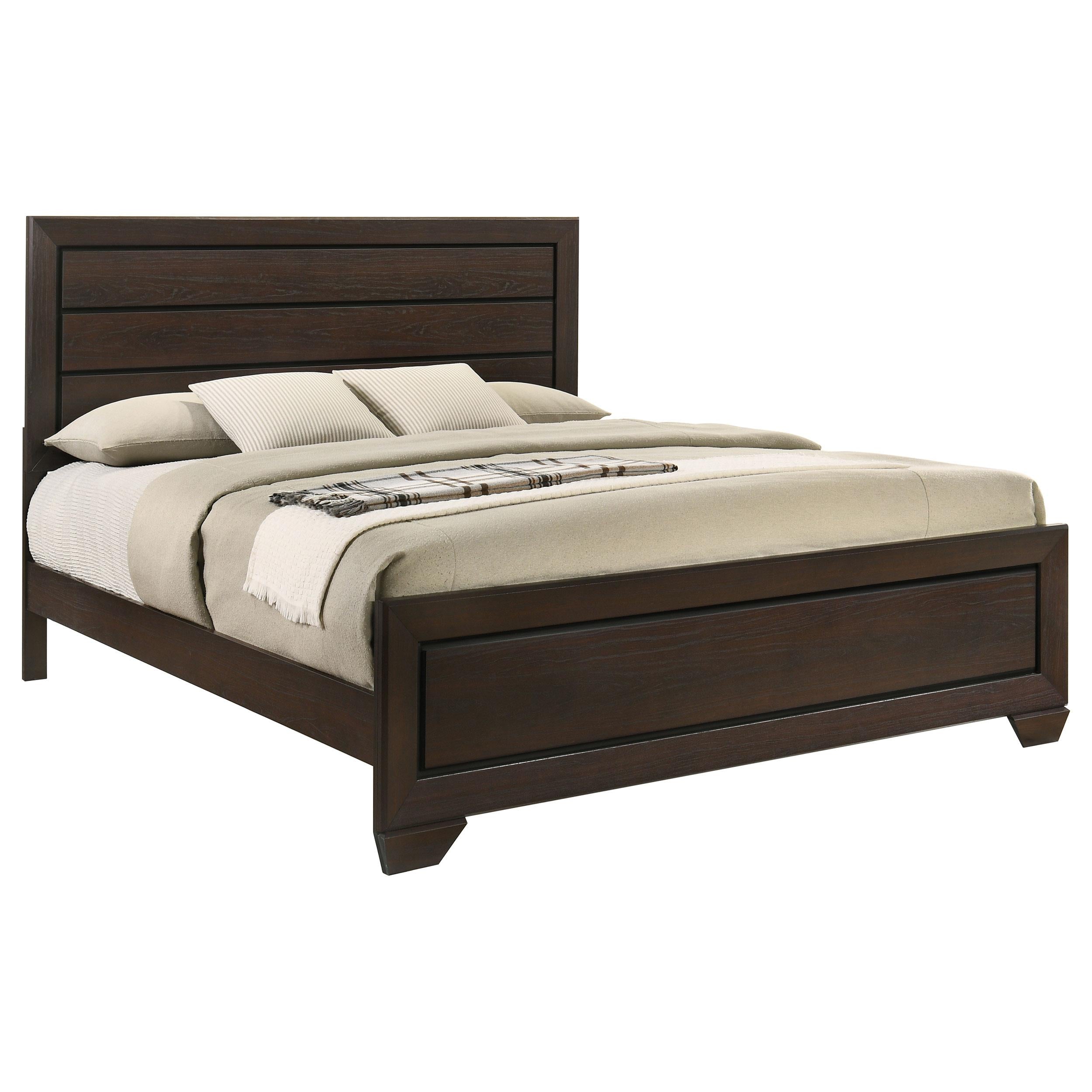  Size_King --  Kauffman 204391KE Wood Eastern King Panel Bed - Dark Cocoa IMAGE 2