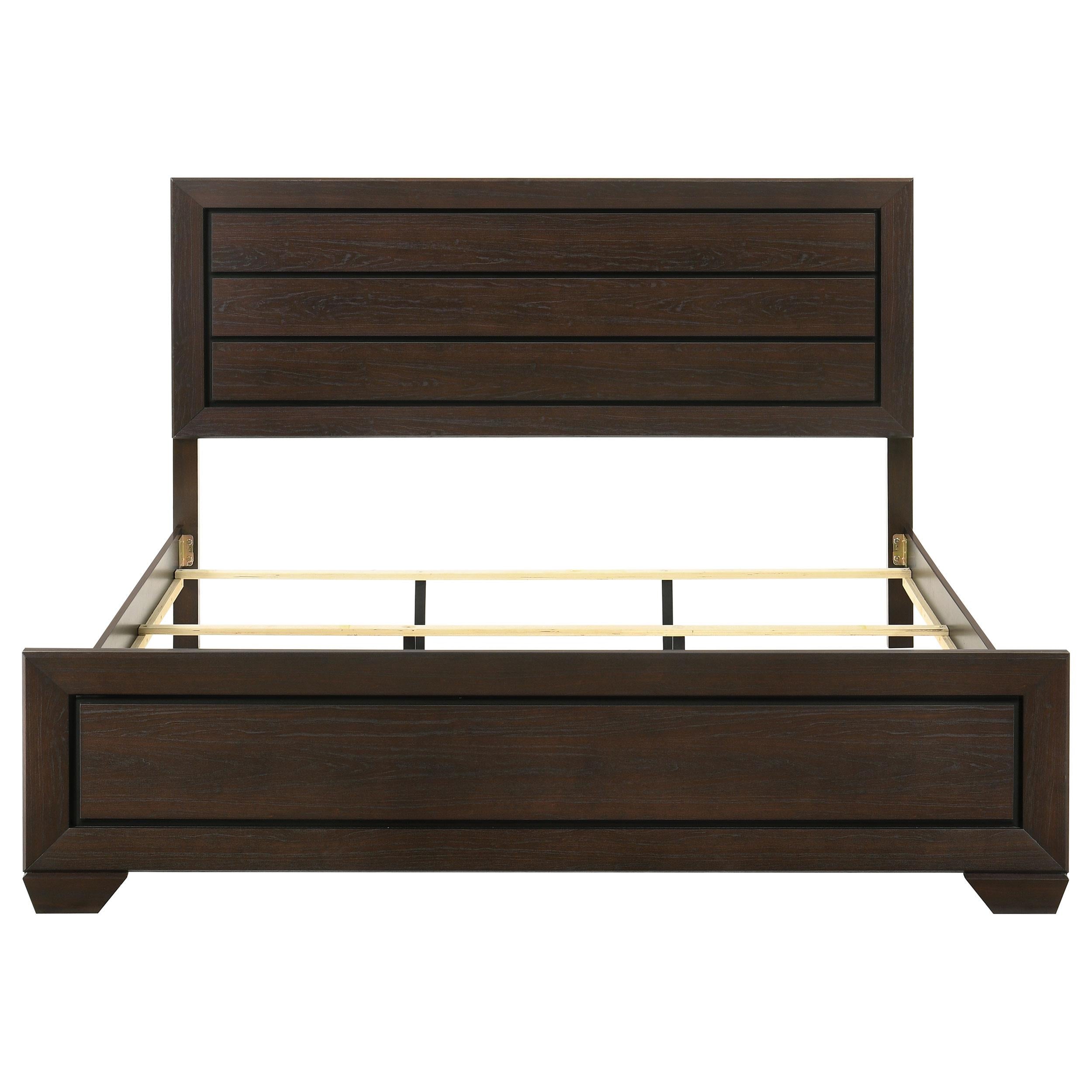  Size_King --  Kauffman 204391KE Wood Eastern King Panel Bed - Dark Cocoa IMAGE 3